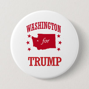 CHAPA REDONDA DE 7 CM WASHINGTON PARA DONALD TRUMP