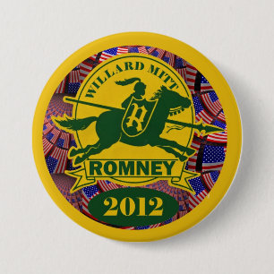 Chapa Redonda De 7 Cm Willard Mitt Romney 2012