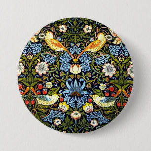 Chapa Redonda De 7 Cm William Morris - Ladrón de Fresas, 