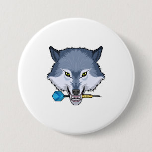 Chapa Redonda De 7 Cm Wolf en Darts con Dart