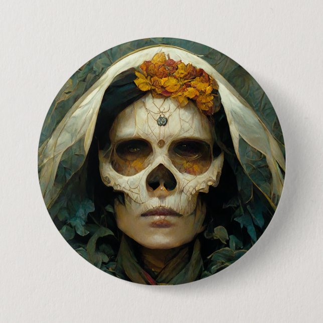 Chapa Redonda De 7 Cm Wood Witch 2 Fantasy (Anverso)