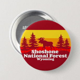 Chapa Redonda De 7 Cm Wyoming, Bosque Nacional Shoshone