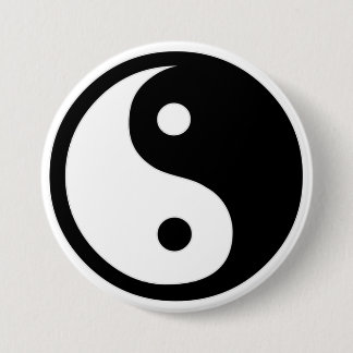 Chapa Redonda De 7 Cm Ying Yang