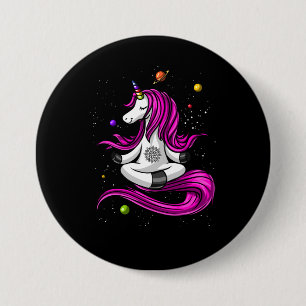 Chapa Redonda De 7 Cm Yoga Buda de Unicorn