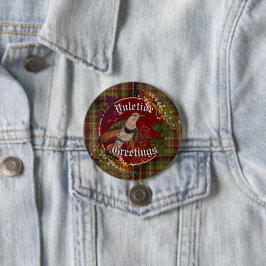 Chapa Redonda De 7 Cm Yuletide Greetings Northern Flicker