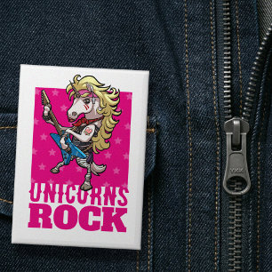 Chapa Regalo de fiesta de animales de unicornios glamuro