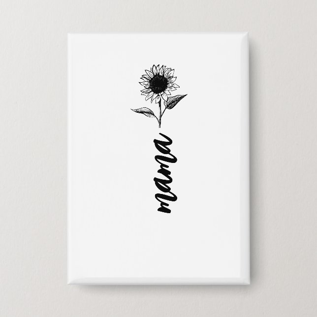 Chapa Regalo de flor de mamá (Anverso)