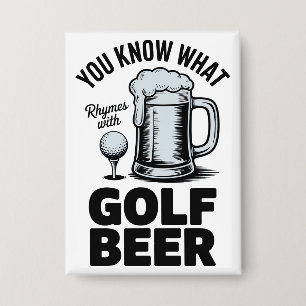 Chapa Regalo divertido de cerveza para golfista humor de