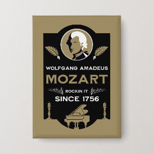 Chapa Regalo para amante de la música de Mozart