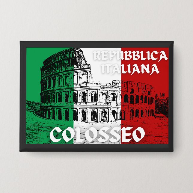 Chapa Repubblica Italiana Colosseo (Anverso)