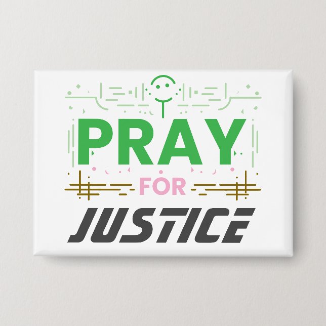Chapa Rezar por la justicia (Anverso)