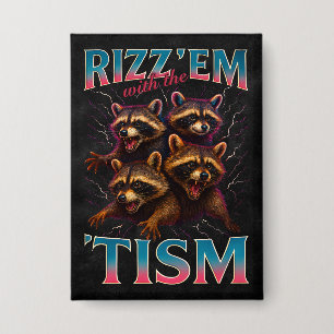 Chapa Rízzalos Con La Camiseta Del Meme Tism Autismo Div