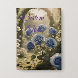 Chapa Rosa azul encantado - Acento floral romántico