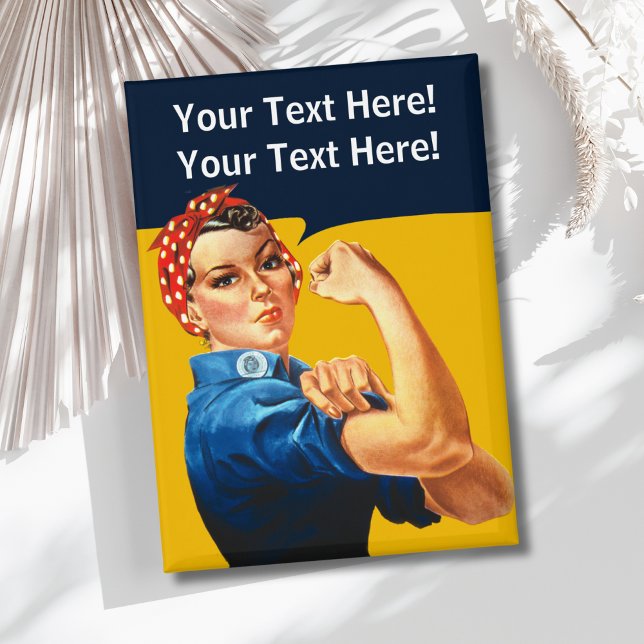 Chapa Rosie, el retro vintage del Riveter (Custom Rosie the Riveter Button)