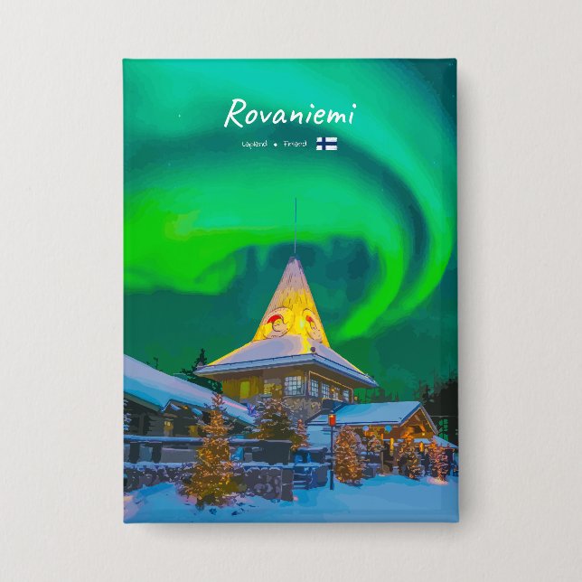 Chapa Rovaniemi, Finlandia - Aurora Mágica (Anverso)