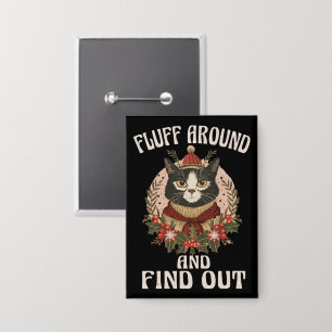 Chapa Sale Y Averigüe Un Pun Vintage De Gato De Invierno