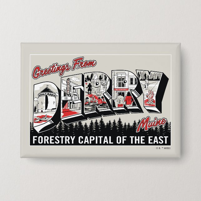 Chapa Saludo De Derry Maine (Anverso)