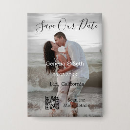 Chapa Save the date simple minimal QR scan code details
