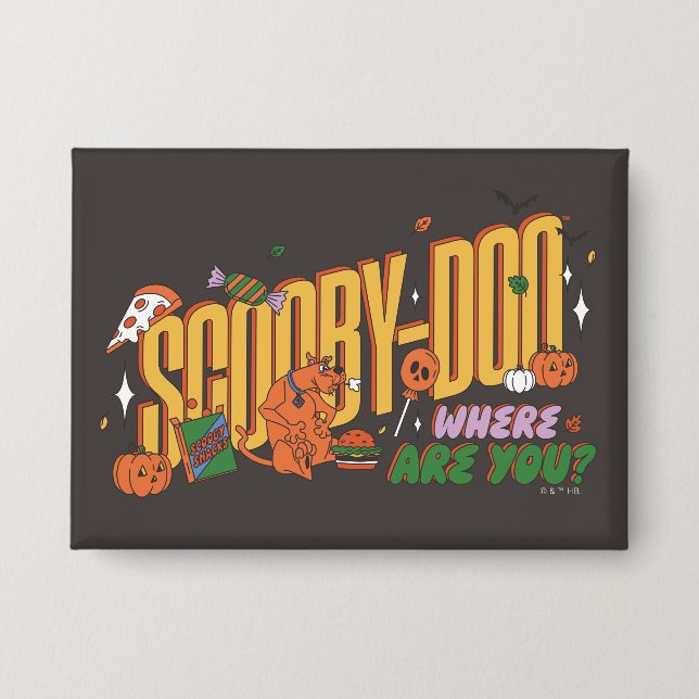 Chapa Scooby-Doo Halloween Snack Logo (Anverso)