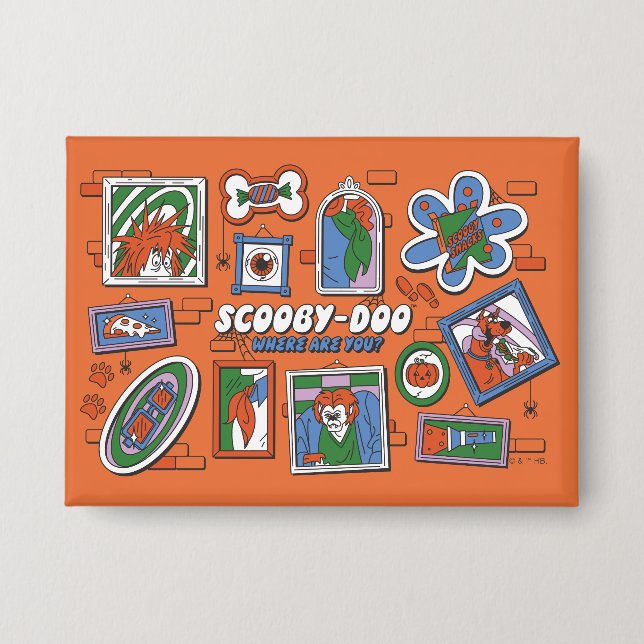 Chapa Scooby-Doo Wall of Halloween Picture Frames (Anverso)