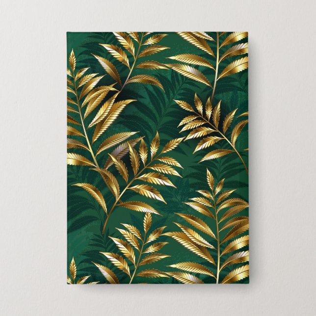 Chapa Seamless pattern with golden ferns (Anverso)