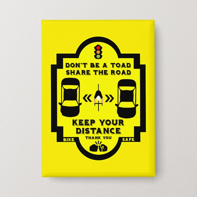 Chapa Seguridad vial en bicicleta (Anverso)