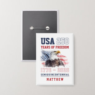 Chapa Semiquincentenario de EE. UU. 250 Aniversario de A