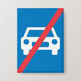 Chapa Señal de Fin de Autopista