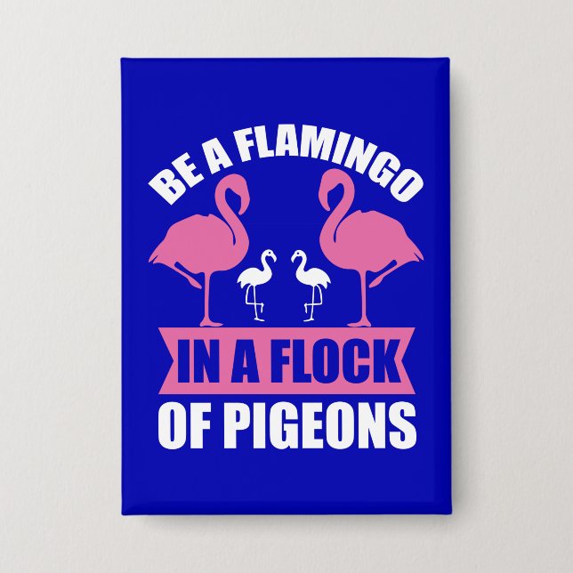 Chapa Ser Un Flamenco En Una Bandada De Palomas (Anverso)
