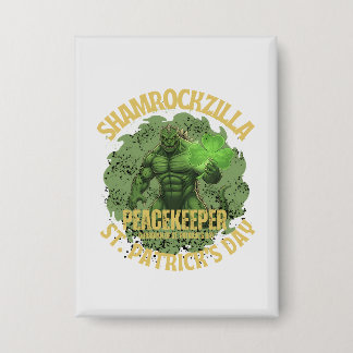 Chapa Shamrockzilla Pacificador: Kaiju del Día de San Pa