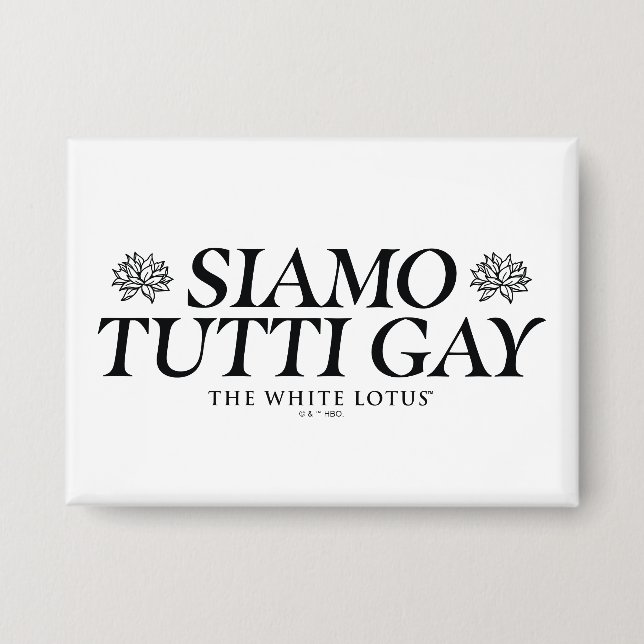 Chapa Siamo Tutti Gay - El Lotus blanco (Anverso)