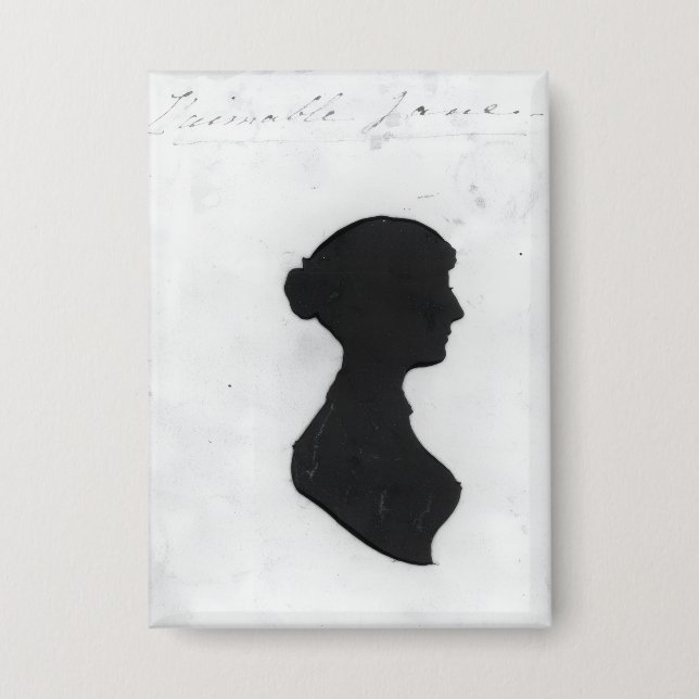 Chapa Silueta de Jane Austen (Anverso)