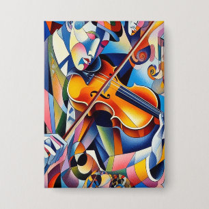 Chapa Sinfonía Vibrante: Arte Abstracto de Violinista