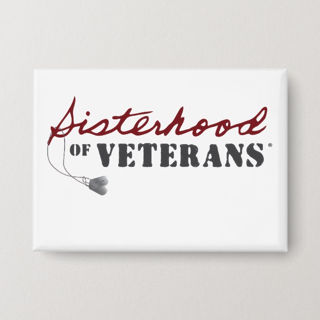 Chapa Sisters of Veterans Military Pride Design (Anverso)