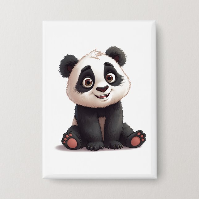 Chapa Sitting Panda Bear Cartoon Illustration Artwork (Anverso)