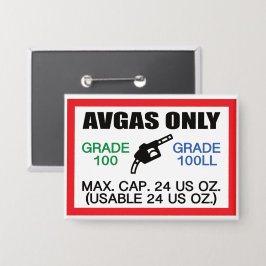 Chapa sólo AVGAS / 100LL