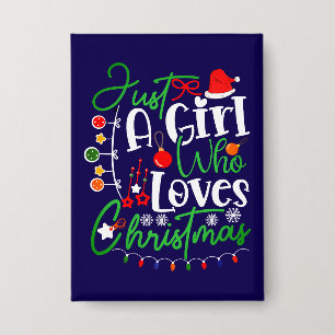 Chapa Solo un Chica que ama a los Navidades-64714