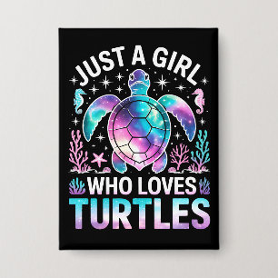 Chapa Sólo una chica que ama las Tortugas