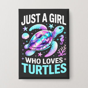 Chapa Sólo una chica que ama las Tortugas