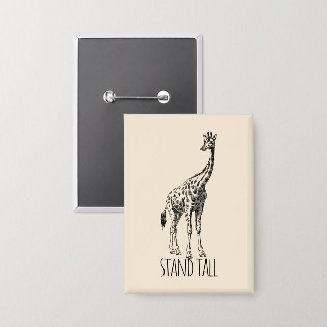 Chapa Stand Tall Graceful Giraffe (Anverso/Reverso)