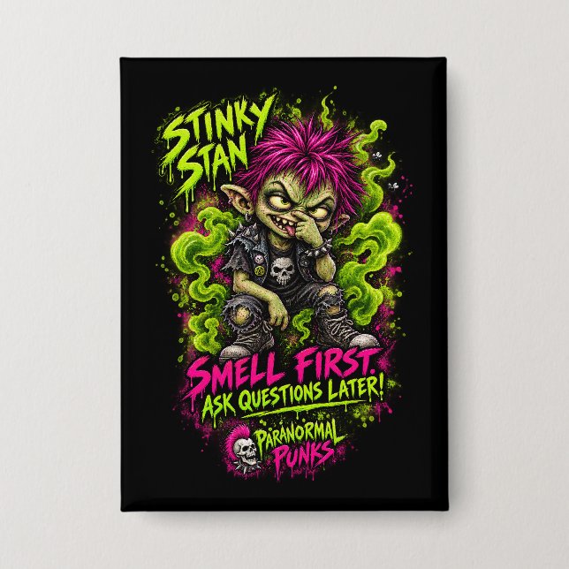 Chapa Stinky Stan – Punks Paranormales (Anverso)