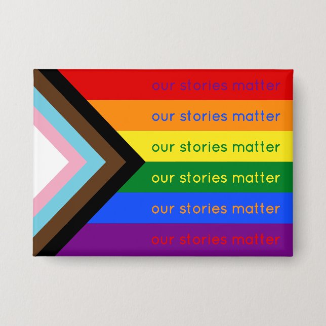 Chapa Stories Matter Gay Pride Intersection Rainbow Flag (Anverso)