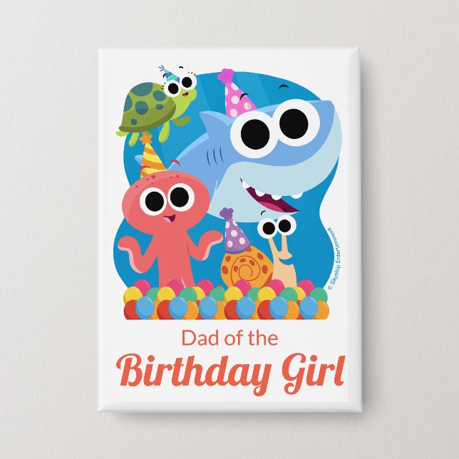 Chapa Super Simple | Finny the Shark Confetti Birthday (Anverso)