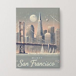 Chapa Tarjeta de Navidad de San Francisco Puente Golde