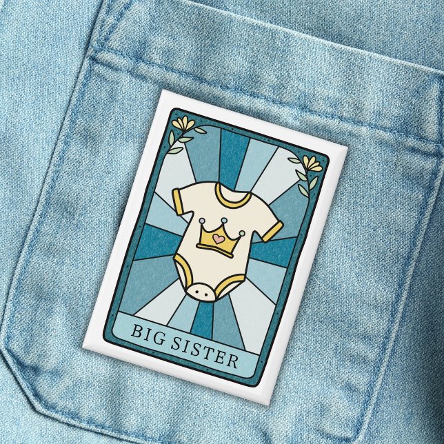 Chapa Tarot Baby Shower Big Sister (Subido por el creador)