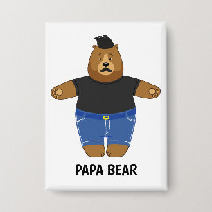 Chapa Taza Especial Regalo Día del Padre Oso Papá Adorab