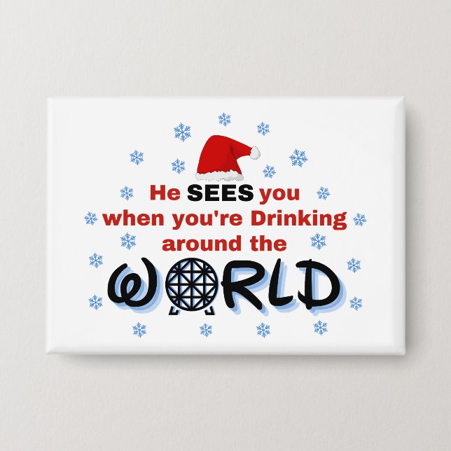 Chapa Te ve cuando estás bebiendo por el mundo (Anverso)