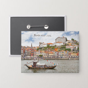 Chapa Texto personalizado Oporto Portugal