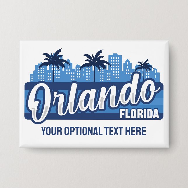 Chapa Texto personalizado Orlando Florida (Anverso)