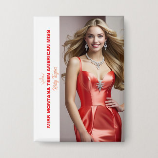 Chapa Titleholder Photo Button for Pageants - Rectangle